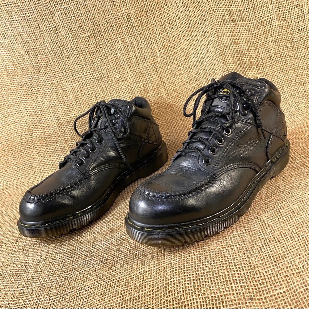 Dr Martens Vintage Boot Black 8060 Terrain RARE Leather Made in England Size 9